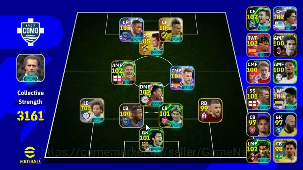 eFootball Accounts Android|Epic Marcelo,Roberto Baggio,Steven Gerrard image 1