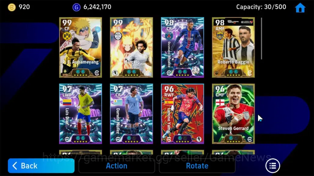 eFootball Accounts Android|Epic Marcelo,Roberto Baggio,Steven Gerrard image 8