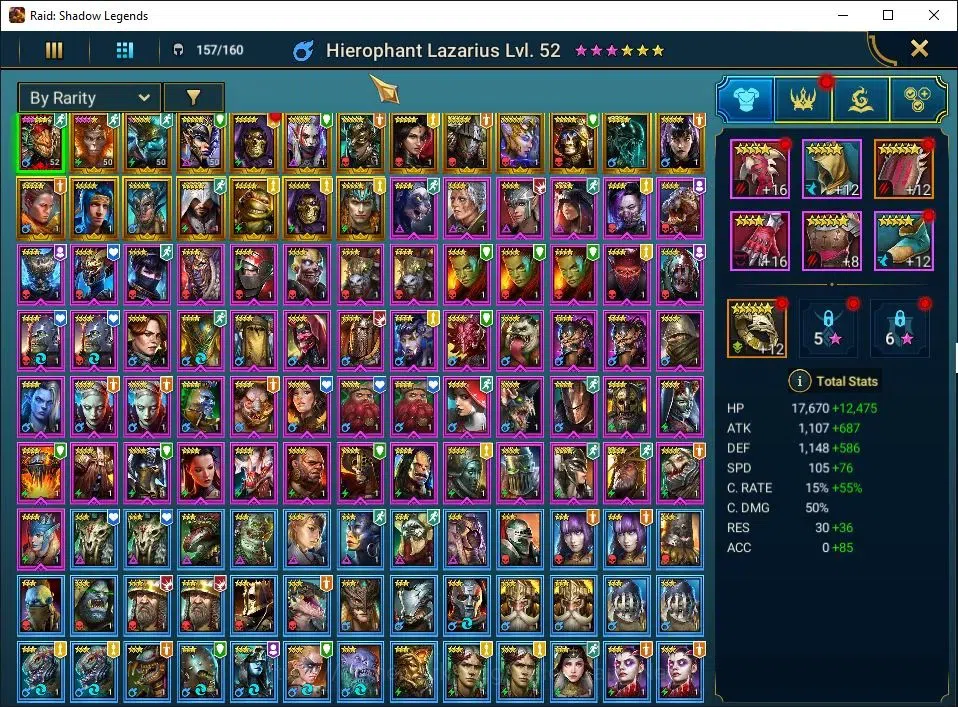Raid: Shadow Legends Accounts Lv19 514K Power|1 Mythic(Lazarius)|19 Legend(Lord image 3