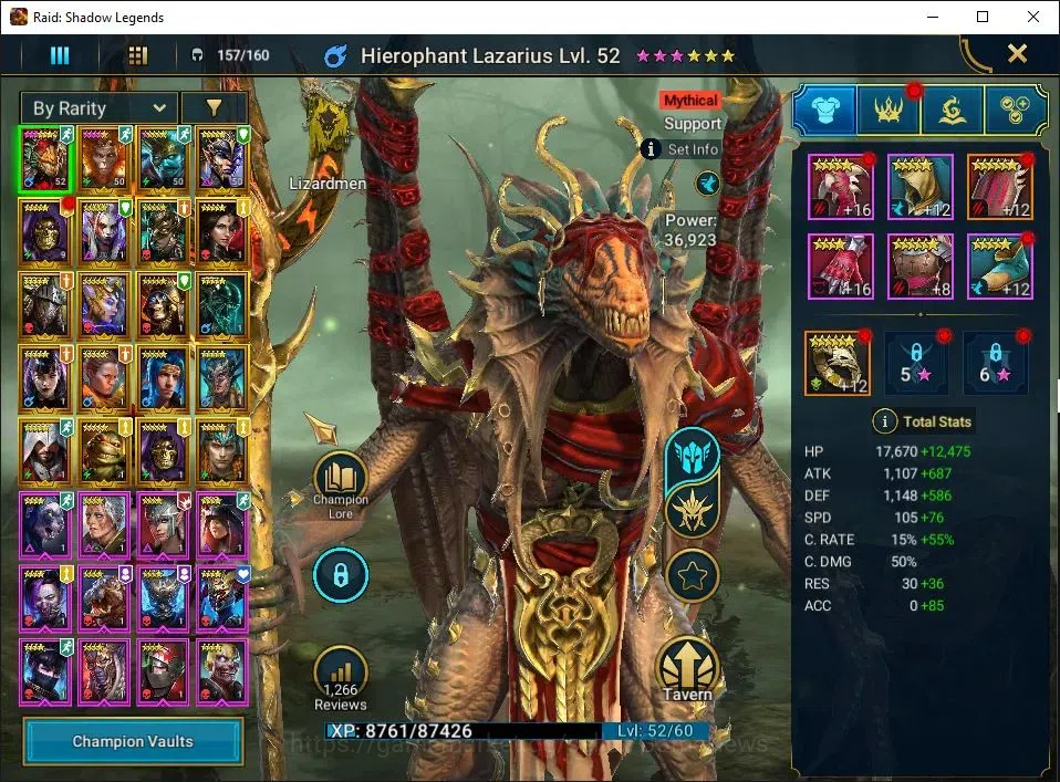 Raid: Shadow Legends Accounts Lv19 514K Power|1 Mythic(Lazarius)|19 Legend(Lord image 4