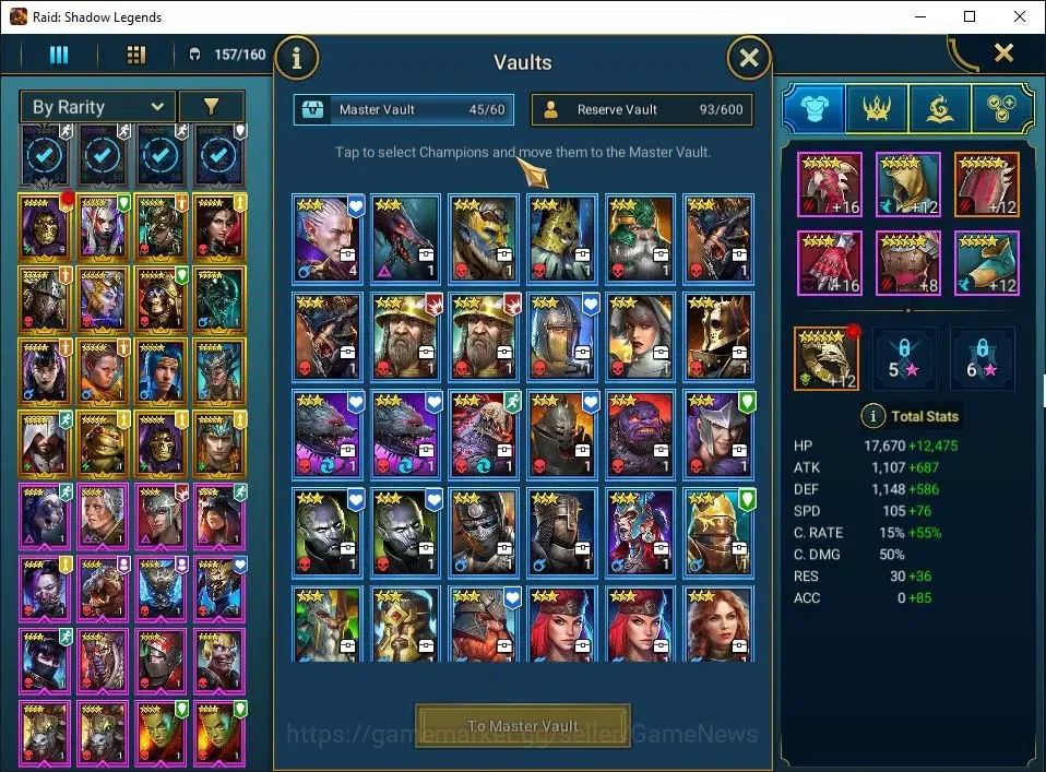Raid: Shadow Legends Accounts Lv19 514K Power|1 Mythic(Lazarius)|19 Legend(Lord image 7