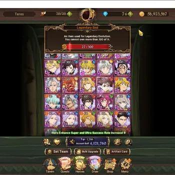The Seven Deadly Sins: Grand Cross Accounts Endgame Asia|4,1M CC|2 LR +10 UR+Collab TOG|P Eli,ZoP2/6,DKM,EliMeli3/6,AoD