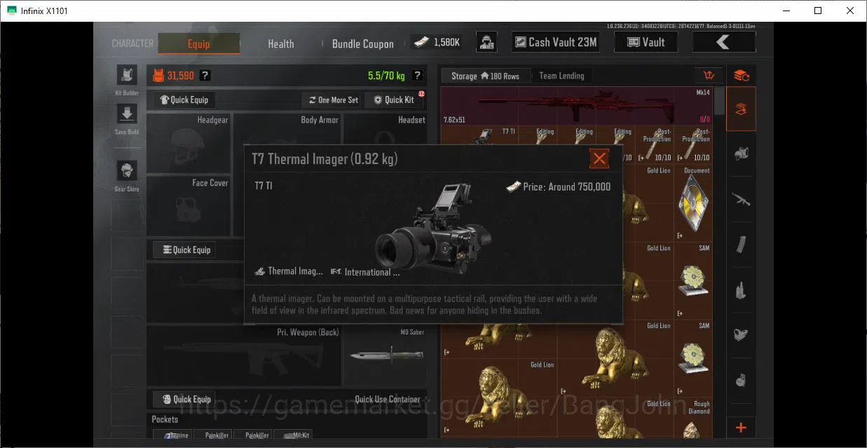 Arena Breakout Accounts Others MOBILE | LVL 30 |SV 49,1 M|CV 23,3 M|Secret Document,Thermal Imager, many red item more 3