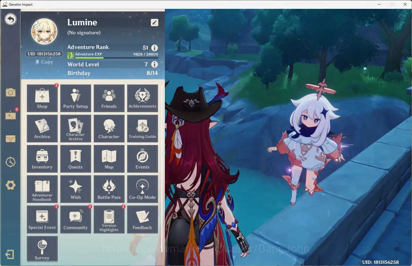 Genshin Impact Accounts Others Asia | AR 51 | 3 Limit+3 Charstd | Furina,Chasca,Ineffa | MC Female|1 (5* Wpn)Starcaller's 1