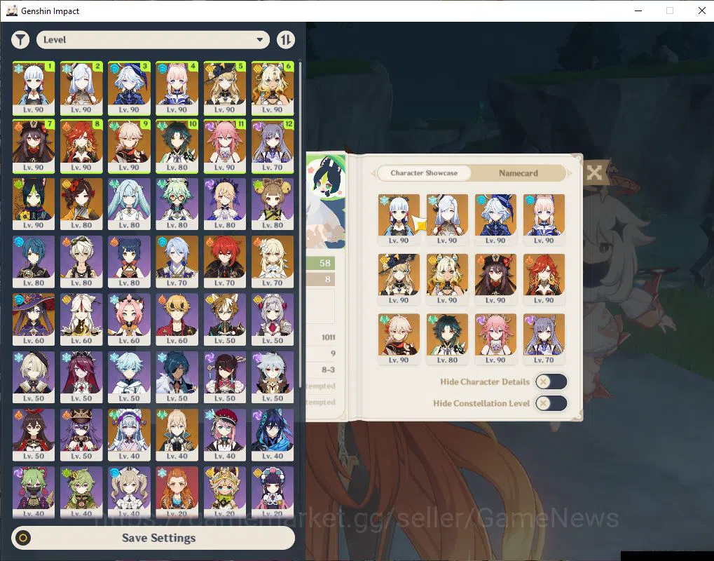 Genshin Impact Accounts ASIA|AR 58|13 Limit+13(*5WeP)|(Shenhe,YaeMiko,Xiao image 1