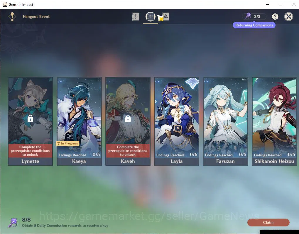 Genshin Impact Accounts ASIA|AR 58|13 Limit+13(*5WeP)|(Shenhe,YaeMiko,Xiao image 14
