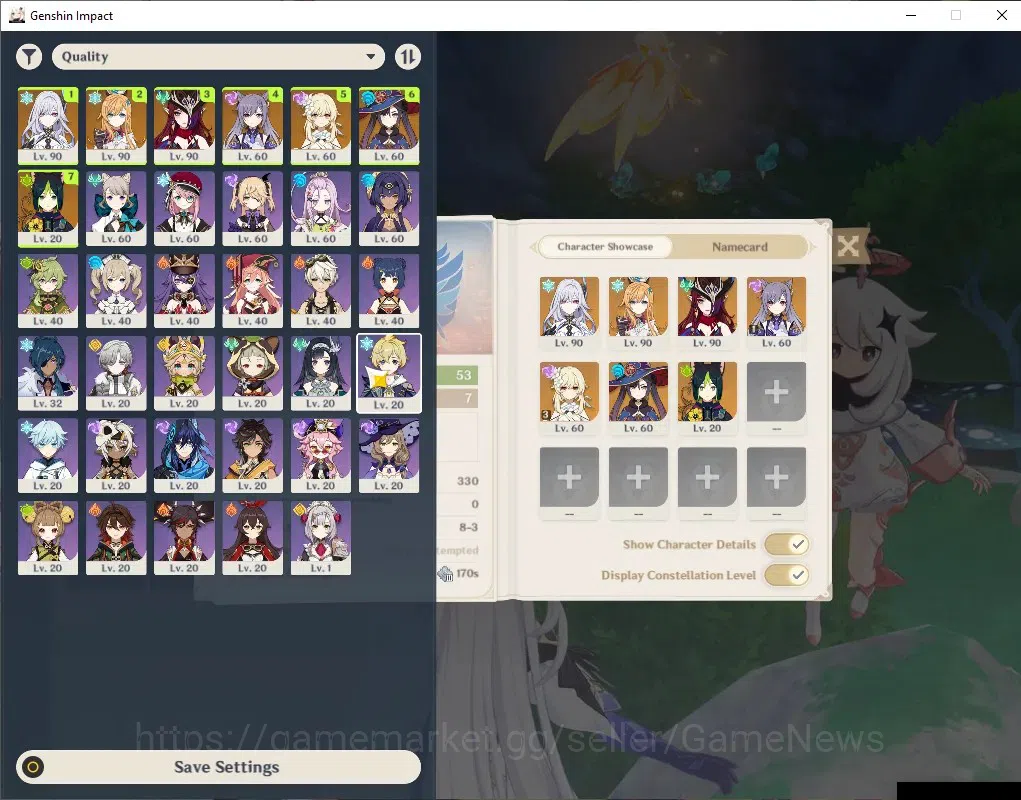 Genshin Impact Accounts ASIA|AR 53|3 Limited + 3 (*5 Weapon)|(Skirk,Escoff image 2