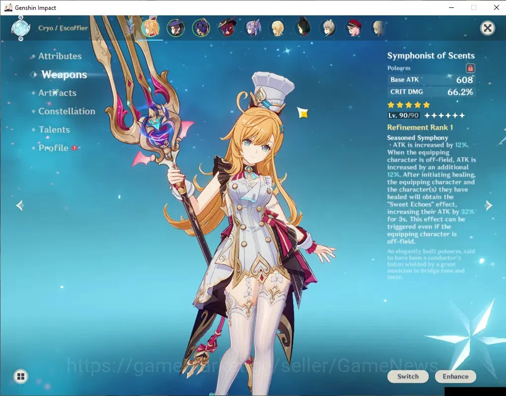 Genshin Impact Accounts ASIA|AR 53|3 Limited + 3 (*5 Weapon)|(Skirk,Escoff image 4
