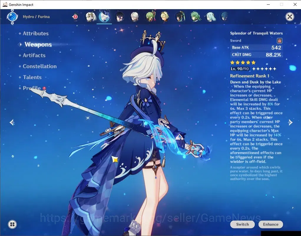 Genshin Impact Accounts Asia|AR59|Free HSR|Arlecchino PremTeam+ Xiao PremT image 8