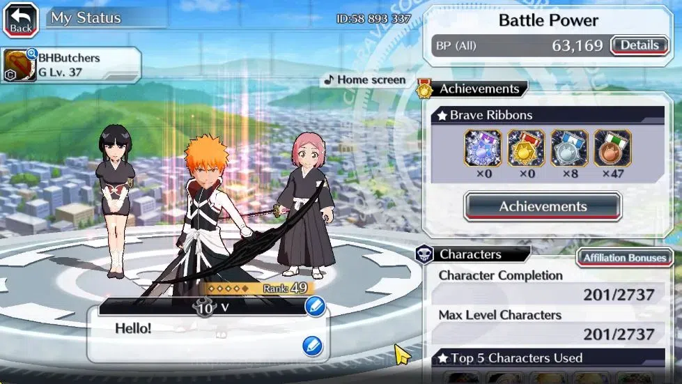 Bleach: Brave Souls Accounts [GLOBAL]6K Orbs+Fresh All Story|Renewed [Ichigo,Ai image 2