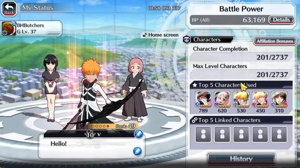 Bleach: Brave Souls Accounts [GLOBAL]6K Orbs+Fresh All Story|Renewed [Ichigo,Ai image 3