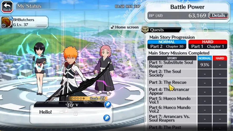 Bleach: Brave Souls Accounts [GLOBAL]6K Orbs+Fresh All Story|Renewed [Ichigo,Ai image 4