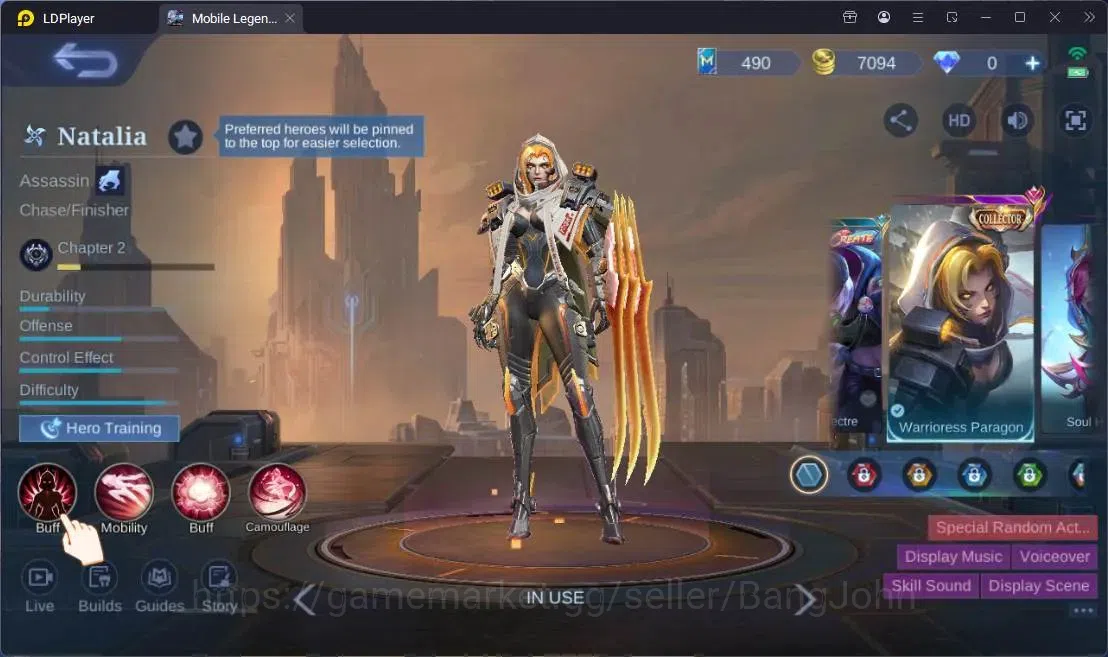 Mobile Legends: Bang Bang Accounts Global |Hero 113|Skin 167|Expert|CC Natalia|Meowki image 16