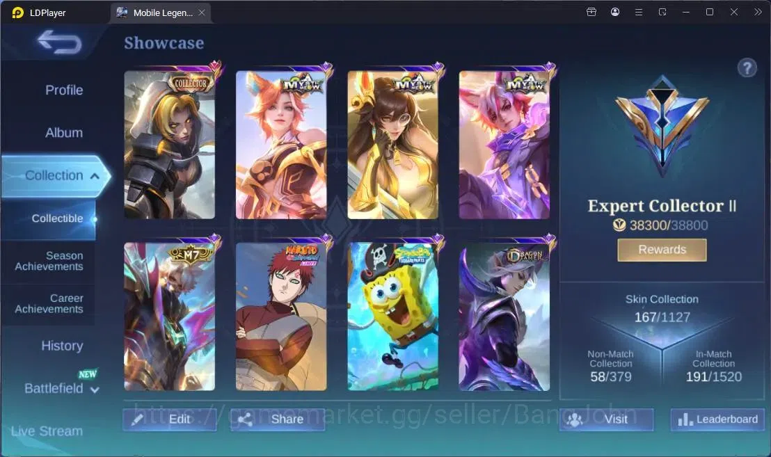 Mobile Legends: Bang Bang Accounts Global |Hero 113|Skin 167|Expert|CC Natalia|Meowki image 2