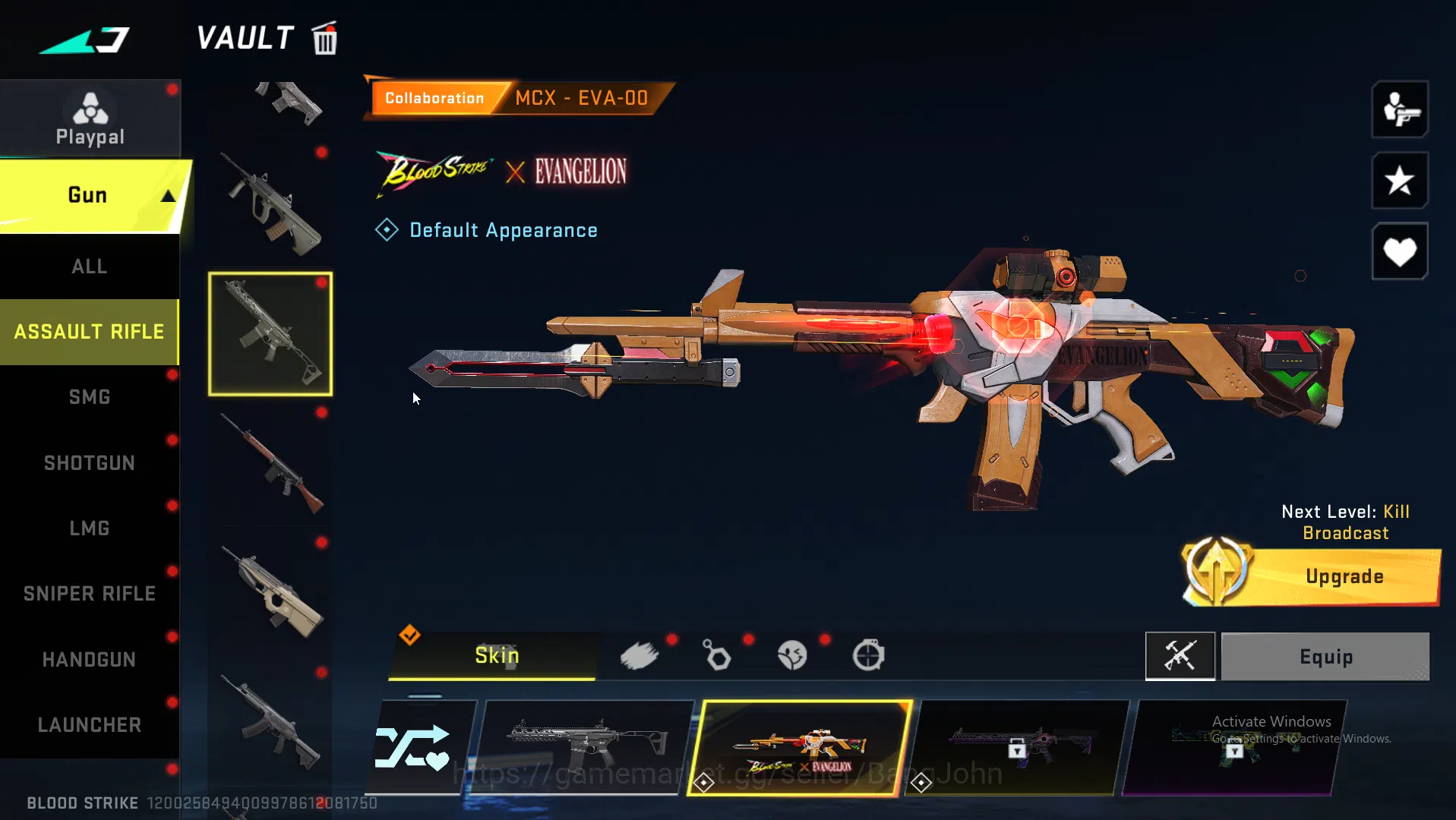 Blood Strike Accounts ASIA|Eternal AK47 | Collab MCX EVA | Ultra INP9,Or image 12