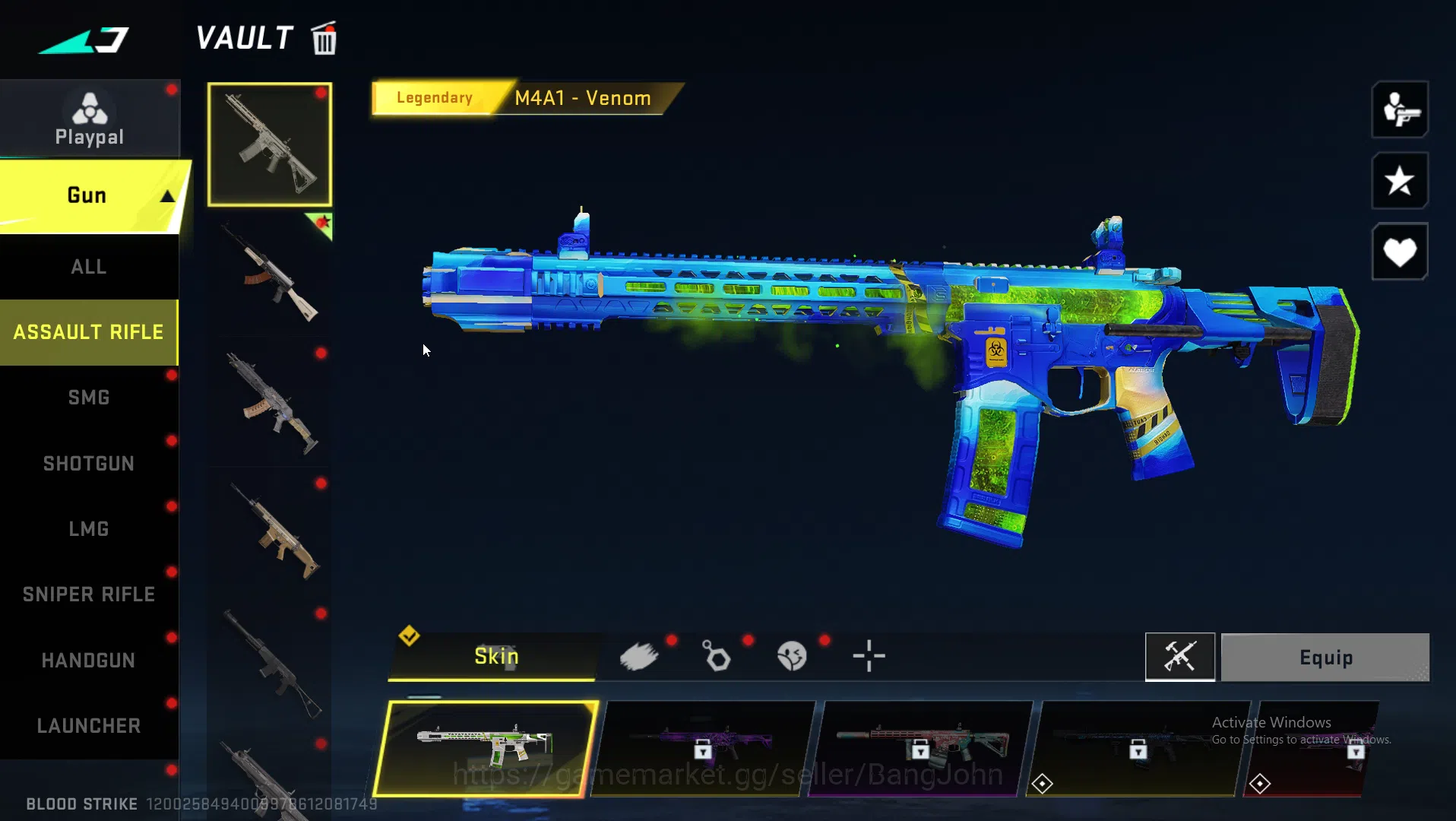 Blood Strike Accounts ASIA|Eternal AK47 | Collab MCX EVA | Ultra INP9,Or image 13