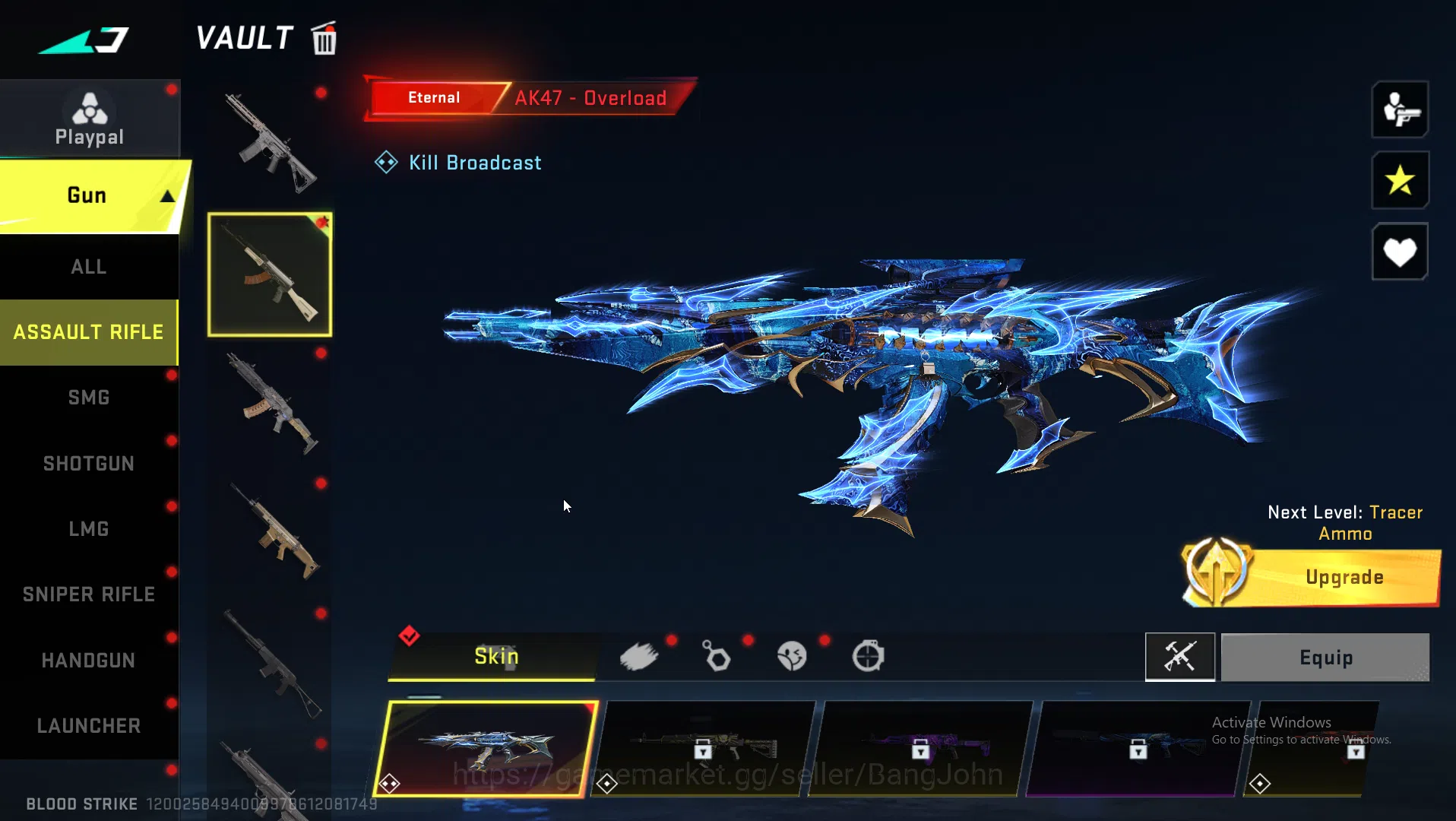 Blood Strike Accounts ASIA|Eternal AK47 | Collab MCX EVA | Ultra INP9,Or image 14