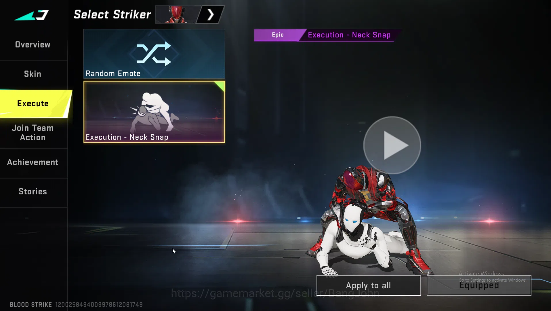 Blood Strike Accounts ASIA|Eternal AK47 | Collab MCX EVA | Ultra INP9,Or image 15