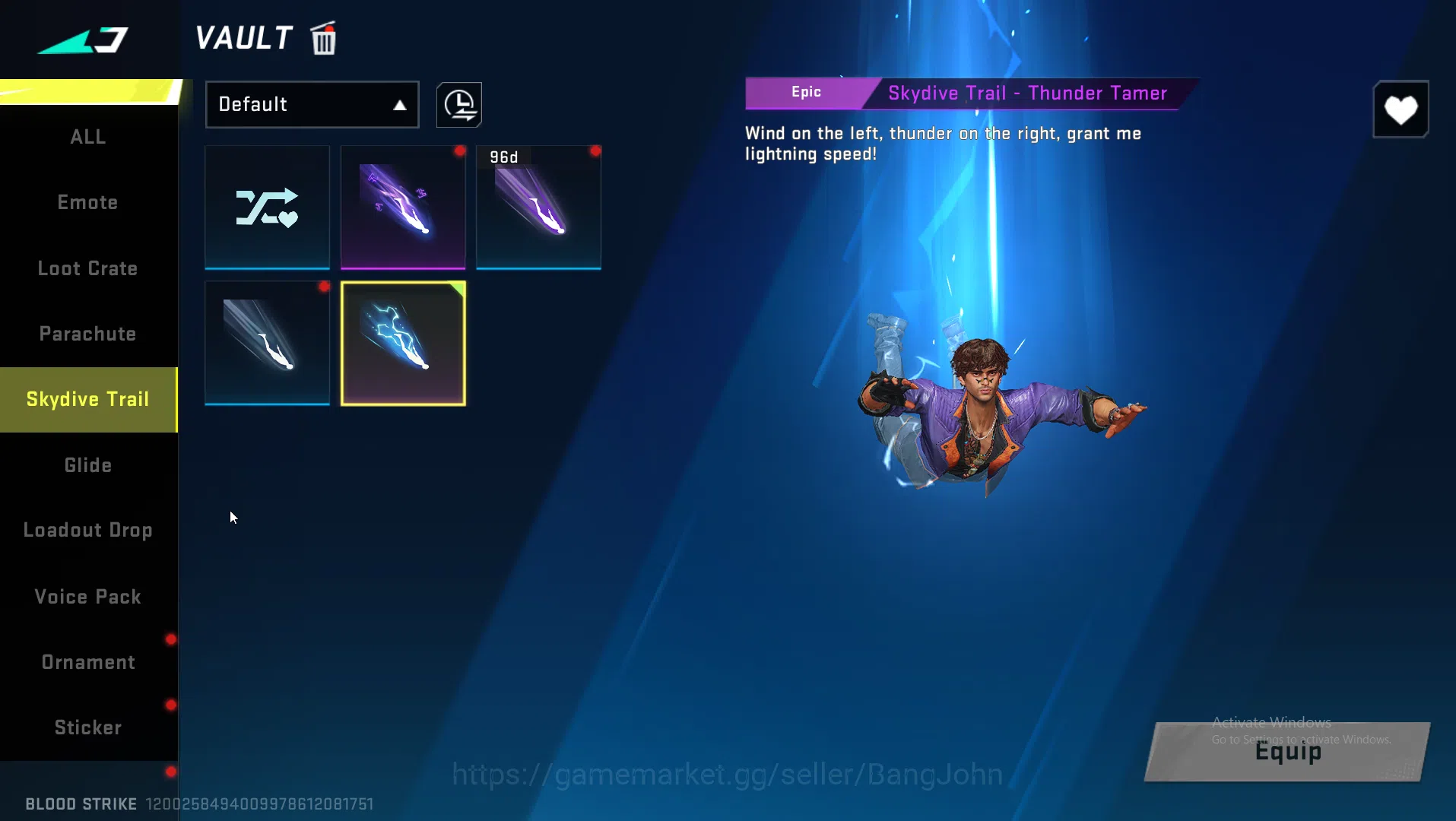 Blood Strike Accounts ASIA|Eternal AK47 | Collab MCX EVA | Ultra INP9,Or image 3