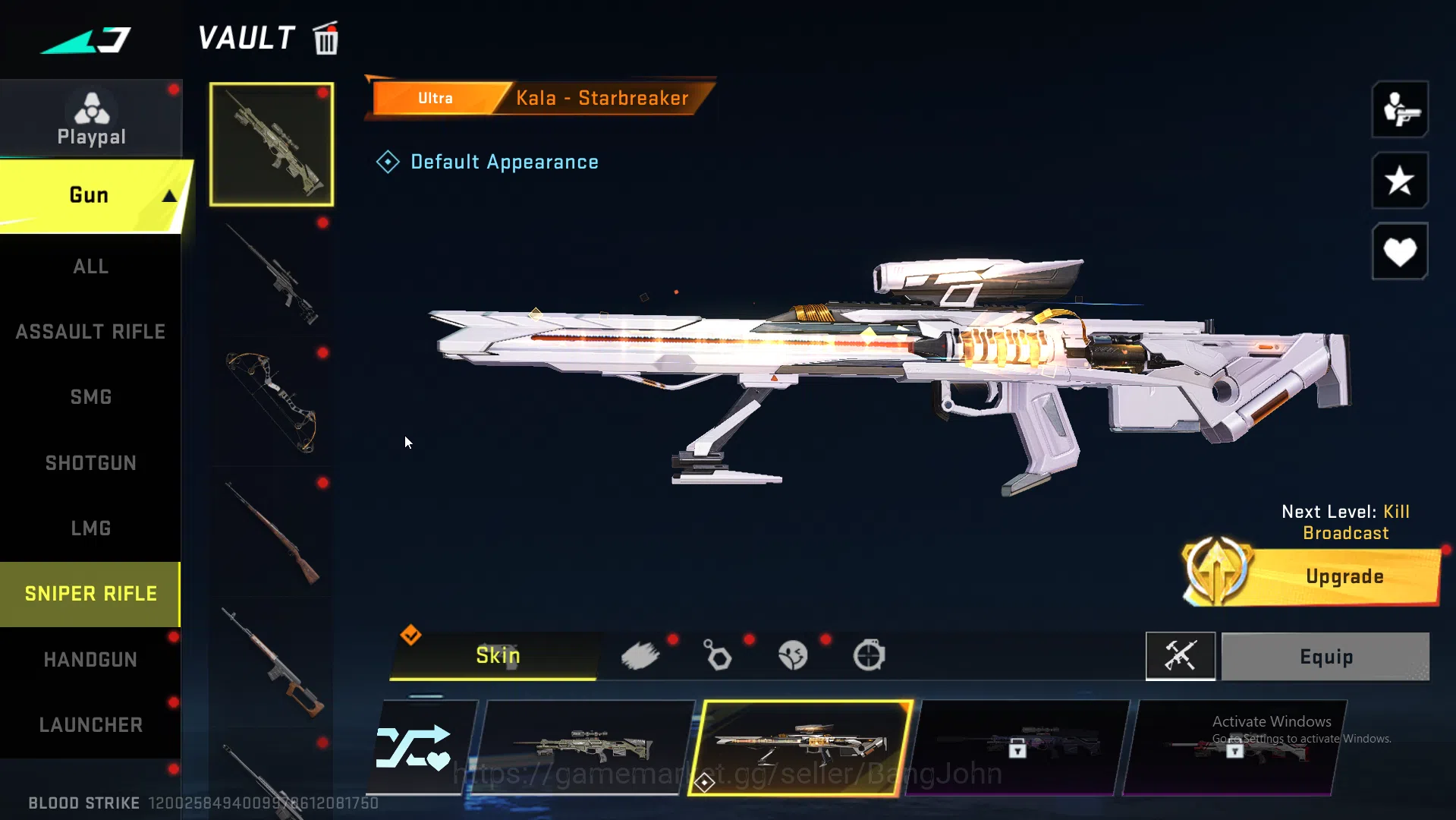 Blood Strike Accounts ASIA|Eternal AK47 | Collab MCX EVA | Ultra INP9,Or image 8
