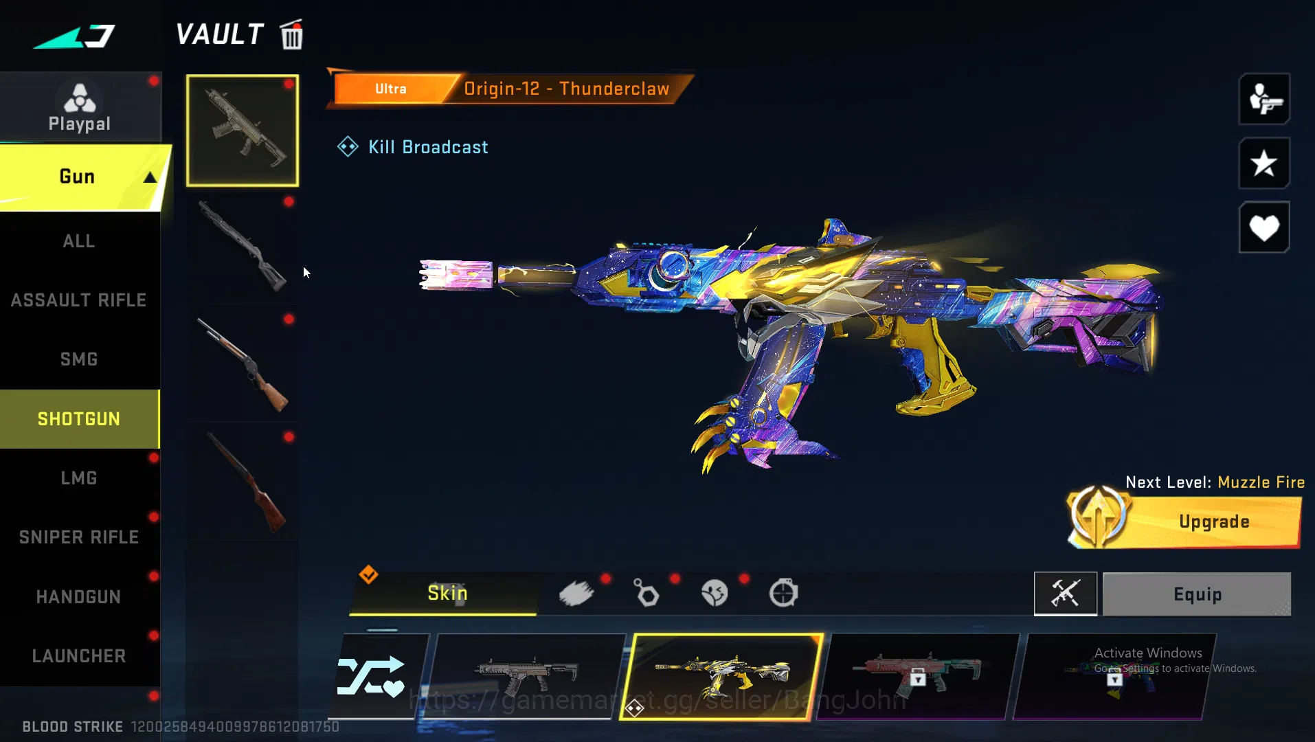 Blood Strike Accounts ASIA|Eternal AK47 | Collab MCX EVA | Ultra INP9,Or image 9