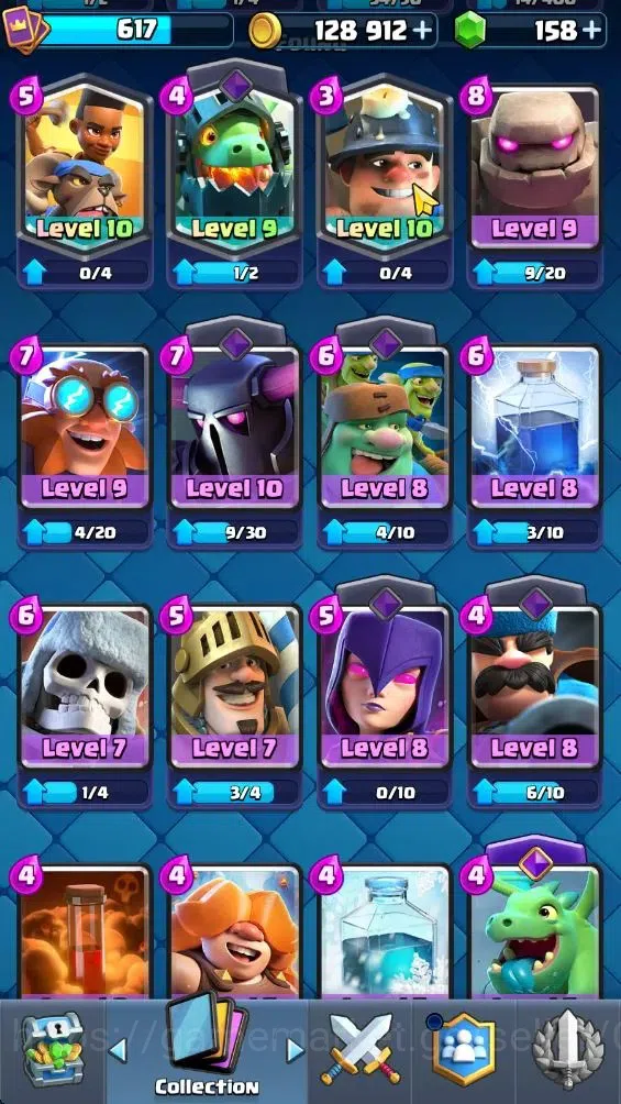 Clash Royale Accounts Lvl 617|KTL 10|Trophy 4357|Card 120|Limited Skin|1 image 12