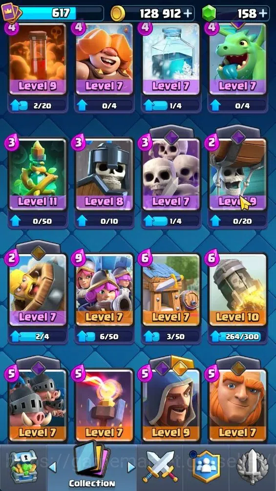 Clash Royale Accounts Lvl 617|KTL 10|Trophy 4357|Card 120|Limited Skin|1 image 13