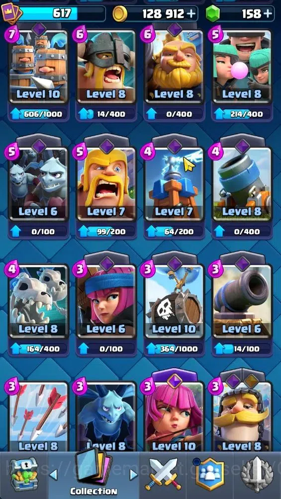 Clash Royale Accounts Lvl 617|KTL 10|Trophy 4357|Card 120|Limited Skin|1 image 15
