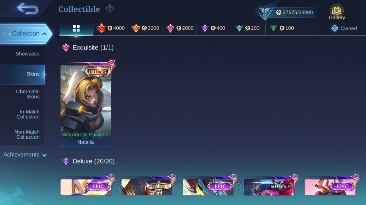 Mobile Legends: Bang Bang Accounts Hero 118 | Skin 190 | Glory | Zodiac Lancelot | Zo image 8