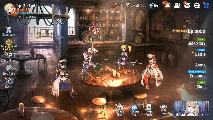 Epic Seven Accounts High-End Global Unverif|Rank33| 5 ML (Belian,NC Landy,SE Celine,SN Yulha,TE Kayron)|PoH ON|Bless OFF|SS 1