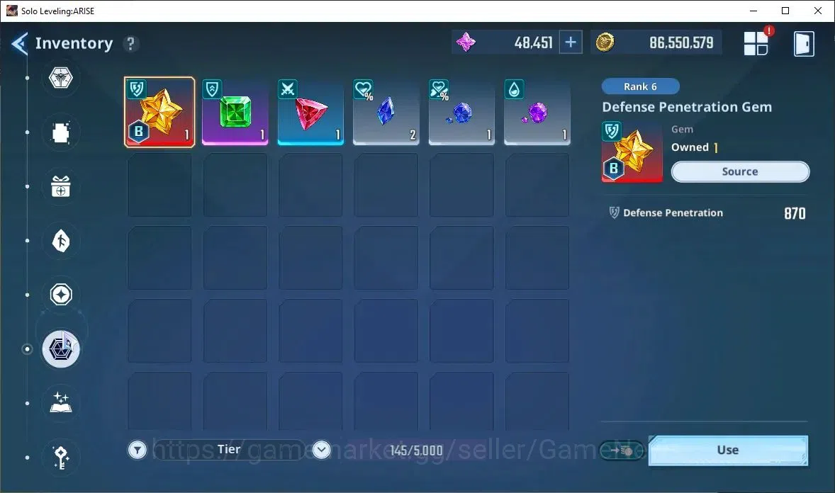 Solo Leveling: ARISE Accounts 2,5M Pwr|Light,Wind Team|48K Esse|25 16