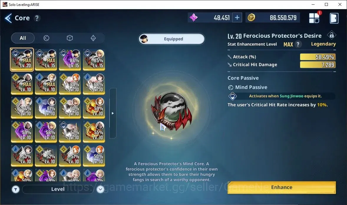 Solo Leveling: ARISE Accounts 2,5M Pwr|Light,Wind Team|48K Esse|25 18