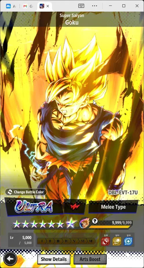 Dragon Ball Legends Accounts High-End Android | Lvl 171|167M Total Power|2.5K CC|2 LR|7 UL|LR Trunks&Gohan,SSG Shallet|UL 14