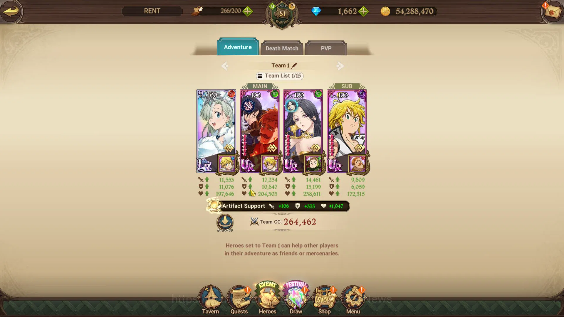 The Seven Deadly Sins: Grand Cross Accounts Global|5,2M CC|1662 DM|2 LR+8 UR+Collab FF,Blessin image 12