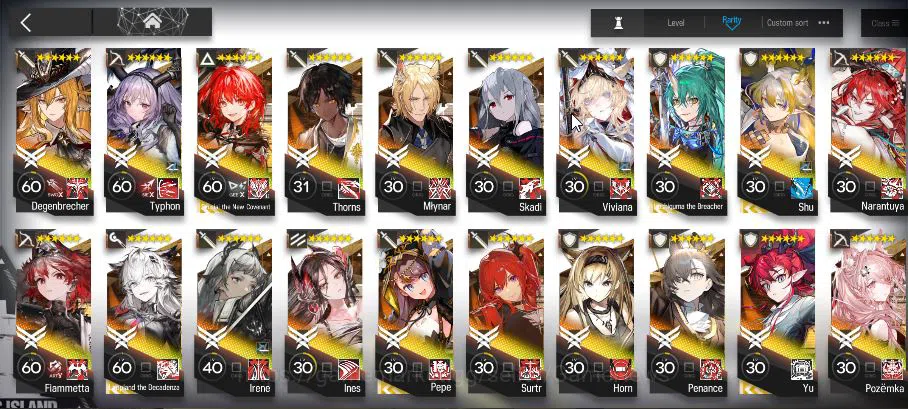 Arknights Accounts Lv 84|294 Operator+45 Skin|19K Orundum|11 Limited| image 5