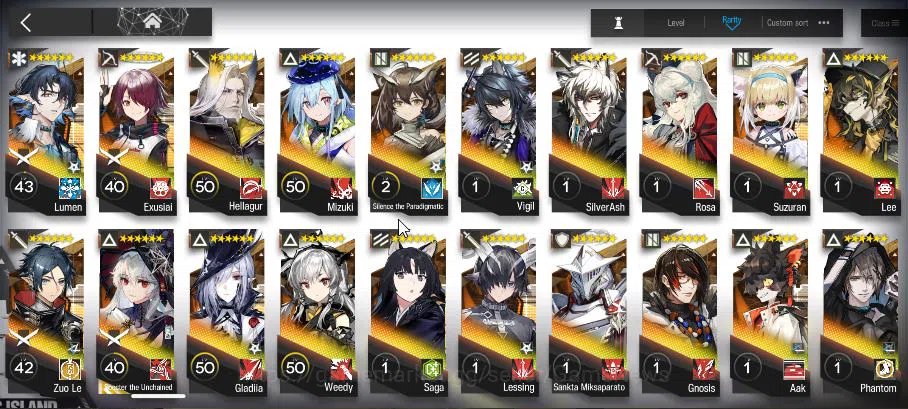 Arknights Accounts Lv 84|294 Operator+45 Skin|19K Orundum|11 Limited| image 7