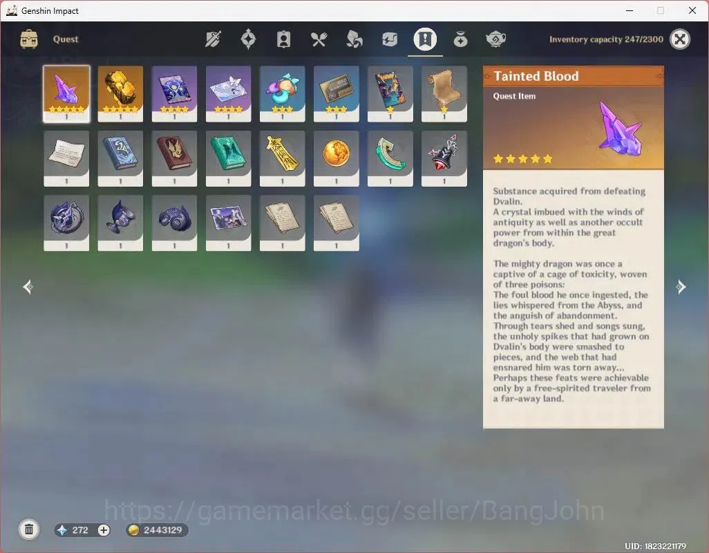 Genshin Impact Accounts ASIA|AR 43|Starter|1 Limited + 21Bintang 4 karakte image 14