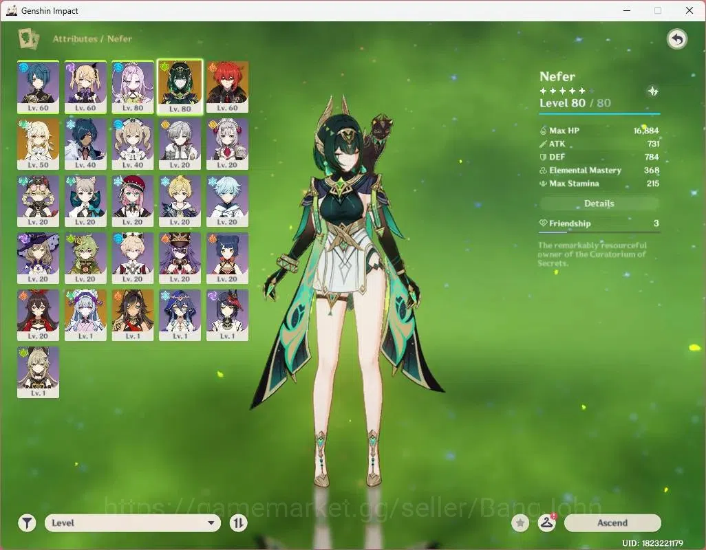 Genshin Impact Accounts ASIA|AR 43|Starter|1 Limited + 21Bintang 4 karakte image 2
