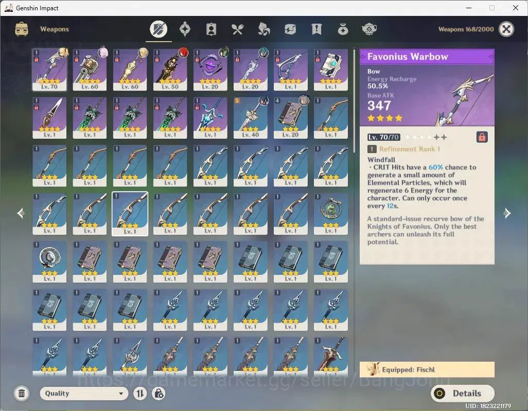 Genshin Impact Accounts ASIA|AR 43|Starter|1 Limited + 21Bintang 4 karakte image 8