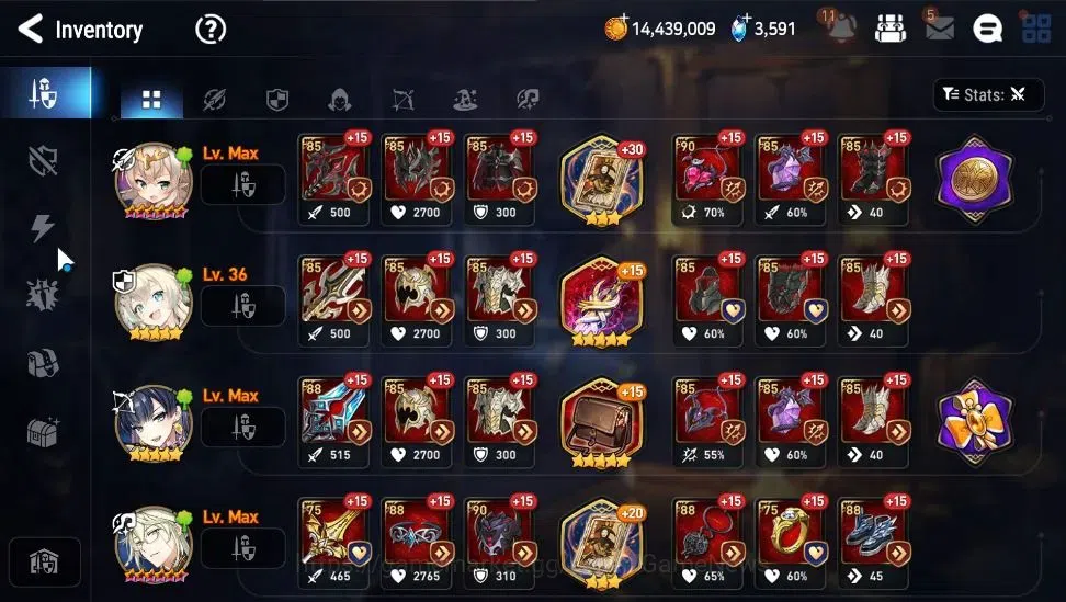 Epic Seven Accounts Starter GLOBAL Unverif|5 ML[BArunka,NM Luna,SP Politis,SE Celine,AVildred]+Zahhak,TA Coli,Ran|PoH 19