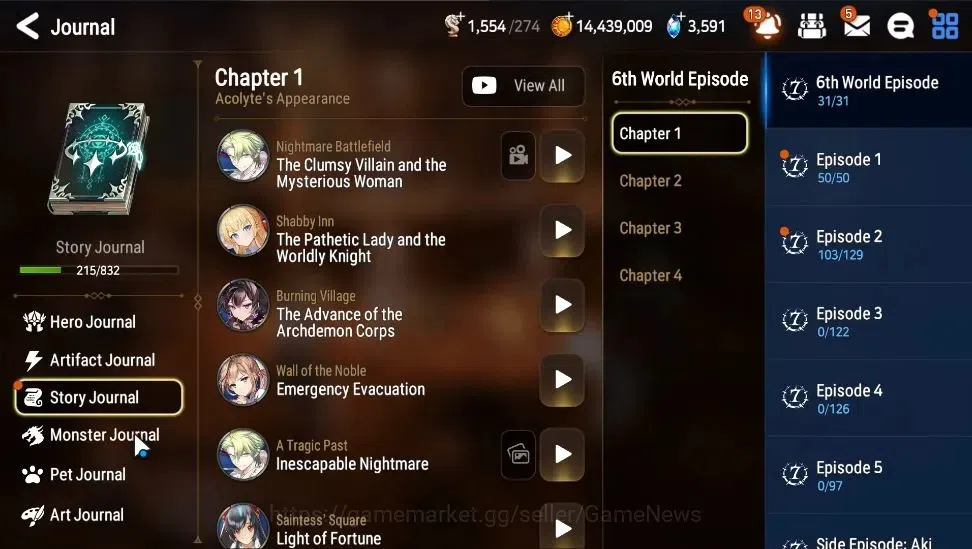Epic Seven Accounts Starter GLOBAL Unverif|5 ML[BArunka,NM Luna,SP Politis,SE Celine,AVildred]+Zahhak,TA Coli,Ran|PoH 9
