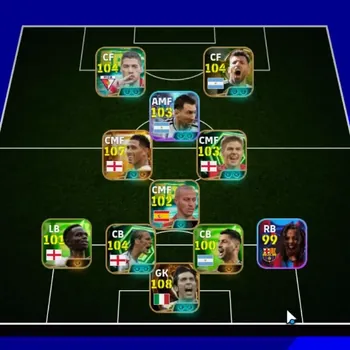 eFootball Accounts Legends & Iconic Players Android|Big Time Gianluigi Buffon '06,Jude Bellingham '26|9 Epic Luis