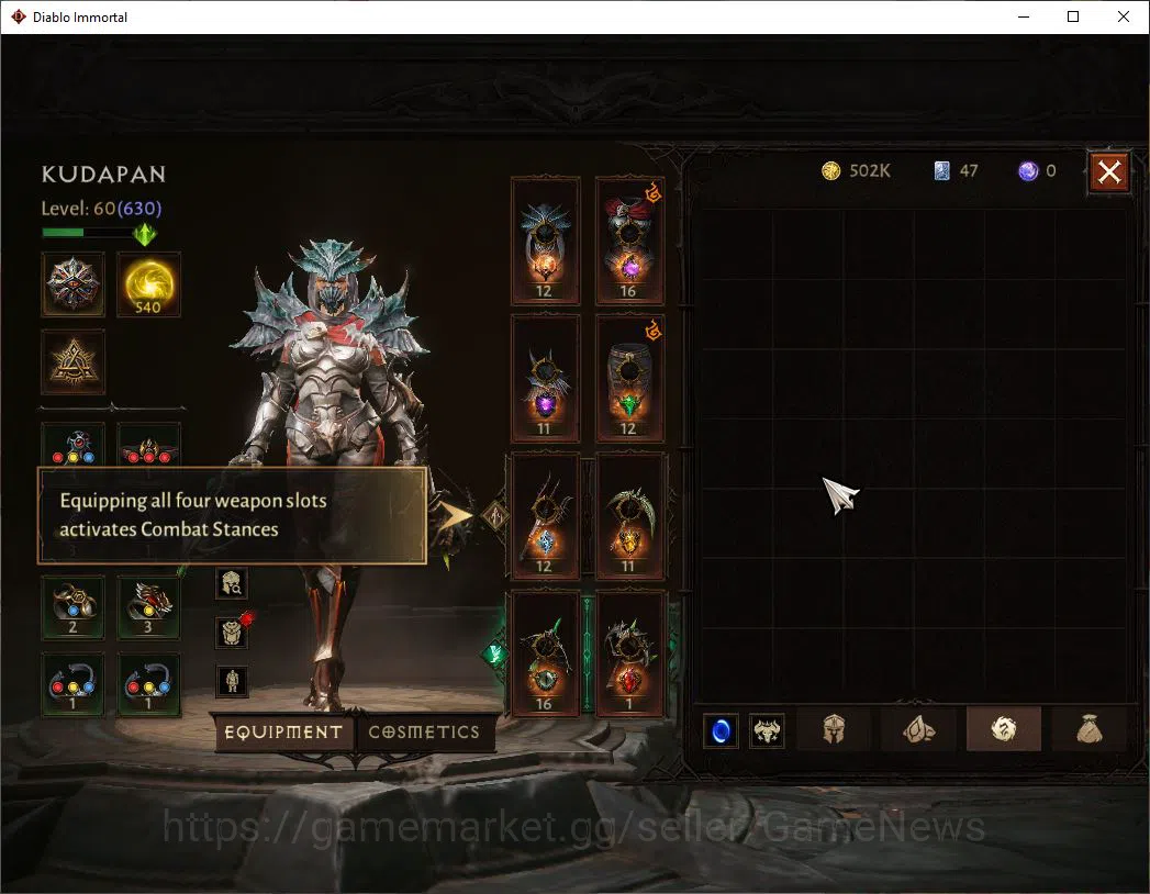 Diablo Immortal Accounts EU - Sescheron|Lv60(630)|Demon Hunter|35k CR|Reso image 6