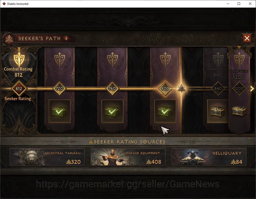 Diablo Immortal Accounts EU - Sescheron|Lv60(630)|Demon Hunter|35k CR|Reso image 9