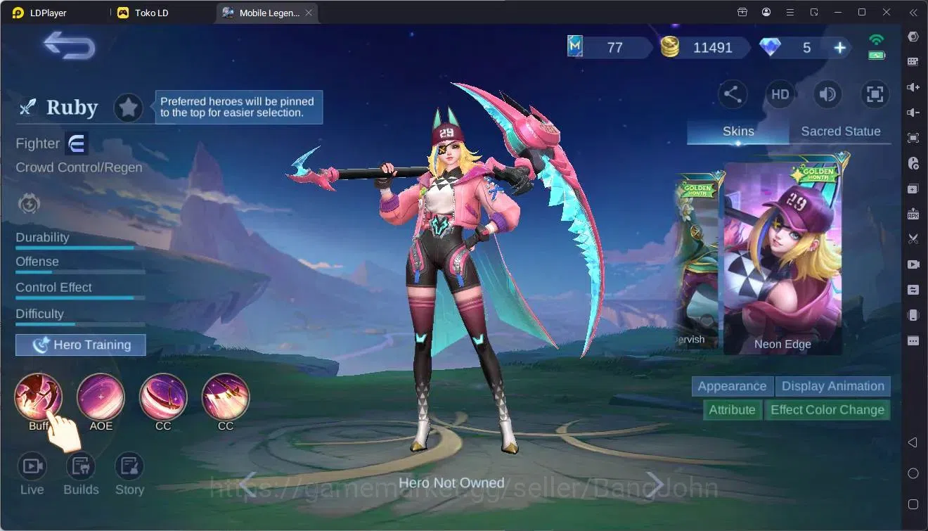 Mobile Legends: Bang Bang Accounts Global|Hero 51|Skin 65|Seasoned|KOF Karina|Meowkin image 20