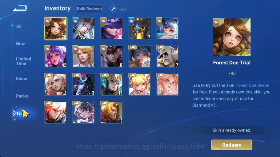 Honor of Kings Accounts GLOBAL |112HR|146SK|Blessed Ukyo|Sanxingdui HuoYi, image 9