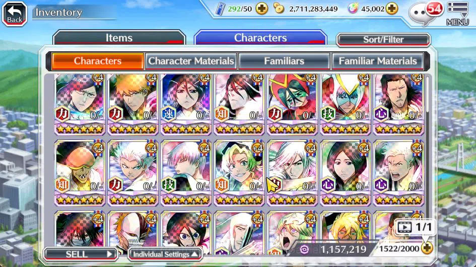 Bleach: Brave Souls Accounts Mid-Tier [GLOBAL]45K Orb|Rukia 10th Anniv,TYBW26(Uryu,Ichigo),Byakuya 7