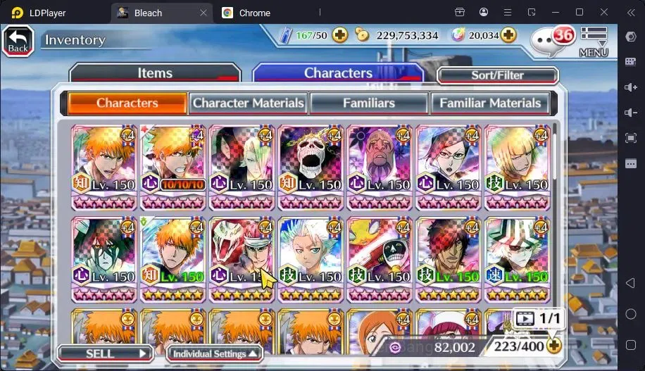 Bleach: Brave Souls Accounts Starter GLOBAL |20K ORB+freshStory|Ichigo DreamTeam,YachiruTYBW23,Rangiku 17