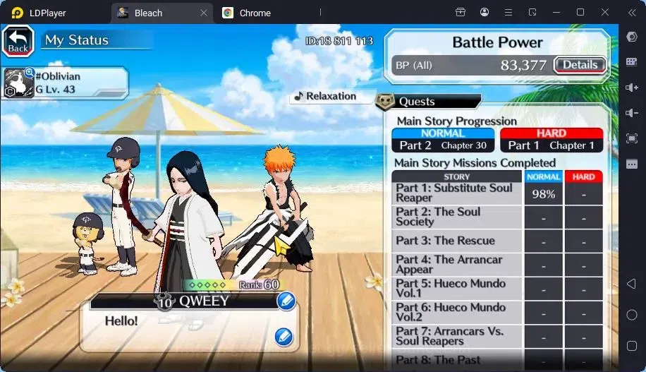 Bleach: Brave Souls Accounts Starter GLOBAL |20K ORB+freshStory|Ichigo DreamTeam,YachiruTYBW23,Rangiku 4