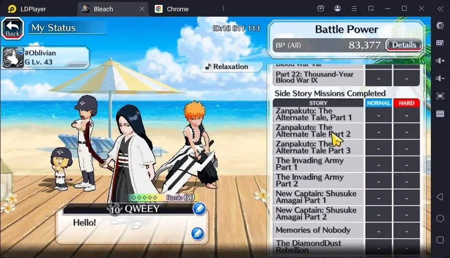 Bleach: Brave Souls Accounts Starter GLOBAL |20K ORB+freshStory|Ichigo DreamTeam,YachiruTYBW23,Rangiku 5